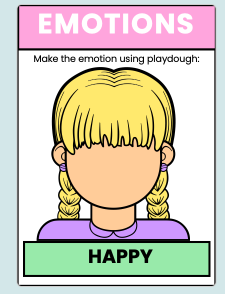 play dough Mat activity