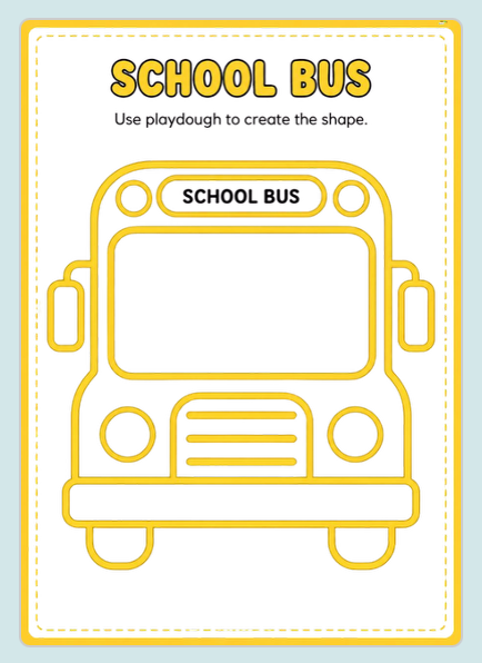 play dough Mat activity