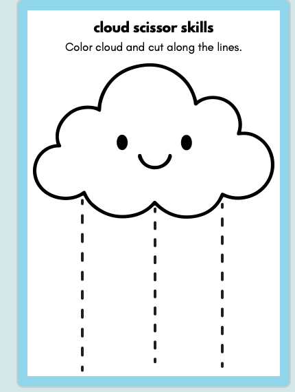 cutting practice activity pack