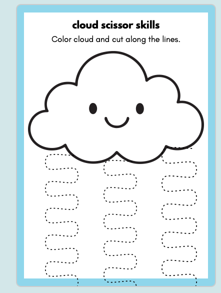 cutting practice activity pack